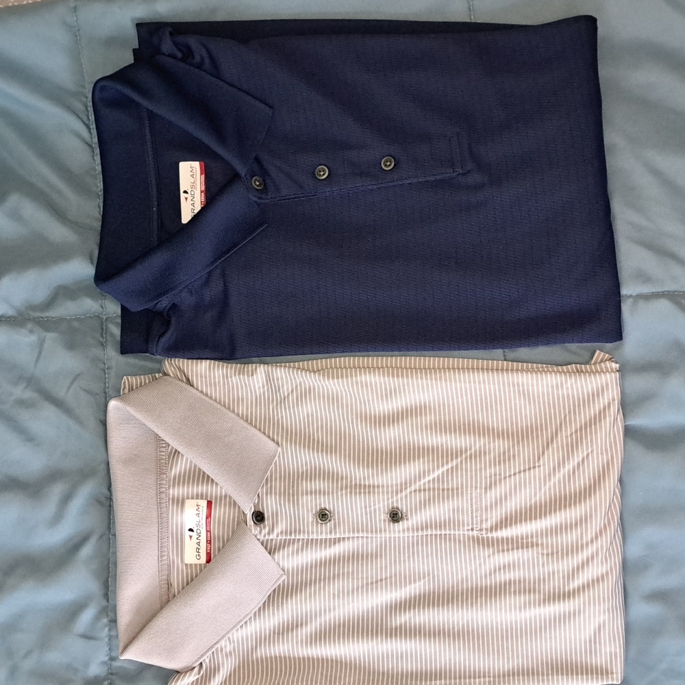 2 Mens Grand Slam polos